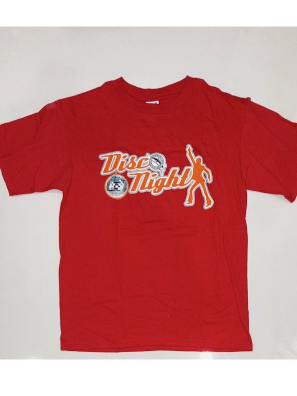 RARE Vintage MLB Florida Marlins Disco Night Red Graphic T-Shirt Men M